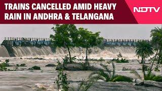 Andhra Pradesh News Today | Trains Cancelled Amid Heavy Rainfall In Andhra Pradesh, Telangana