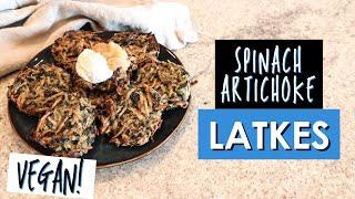 Easy Vegan Potato Pancakes - Oil Free Latkes!