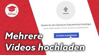 Mehrere Videos gleichzeitig auf YouTube hochladen (und vorausplanen)