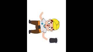 Electrician Cartoon Character How to Creat #illustrator #shorts #art #tutorial