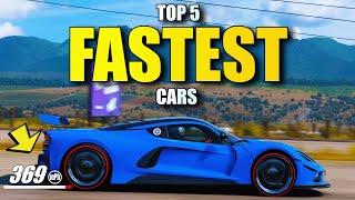 The Top 5 FASTEST CARS in Forza Horizon 5 (2023)