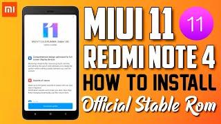 How to Install MIUI 11 On REDMI NOTE 4 | Official Stable Rom | Step by Step in Hindi