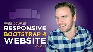 Bootstrap 4 Tutorial [#4] Code a Responsive Website (Part 1)