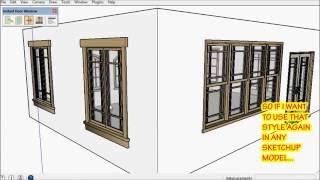 SketchUp Instant Door and Window Demo 2 - Vali Architects