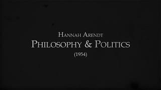 Arendt - Philosophy & Politics - Epoché Magazine