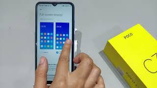 How to use full screen display in poco c31| Poco c31 me full screen kaise kare | Remove back button