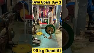 Gym Goals First Time 90kg Deadlift #gym #workout #deadlift #dailymotivation