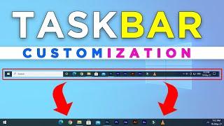 Taskbar Customization | Taskbar New Look in Windows 10 | Taskbar Cool Look in Windows 10