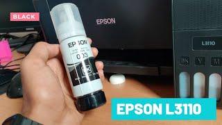 How to refill EPSON L3110 | black ink