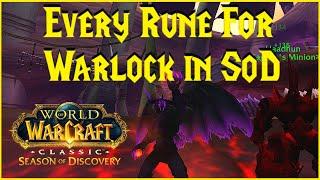 Season of Discovery: Every Rune for Warlock in SoD