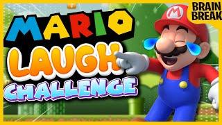 Mario Laugh Challenge! | Guess Who Mario Brain Break | Toad Spot It | Go Noodle