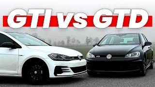 Golf GTI vs Golf GTD Mk7 | Benzyna vs Diesel | Poznaj różnice!