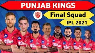 IPL 2021 - Punjab Kings Final Squad | Punjab Kings