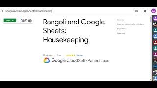 Rangoli and Google Sheets  Housekeeping   Google Cloud Skills Boost