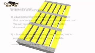 Slat Mats Green Floor System Measurement Instructions.