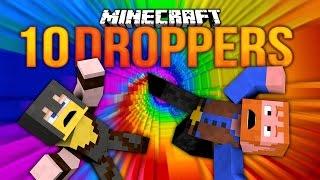 Minecraft: 10 DROPPERS (Dumb and Dumber)