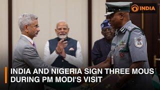 India and Nigeria sign three agreements during PM Modi's visit | DD India News Hour