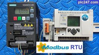 Micrologix 1100 "Modbus RTU" Siemens Sinamics V20