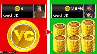 NBA 2K24 EASIEST AND FASTEST WAYS TO GET VC! (100K PER HOUR!)