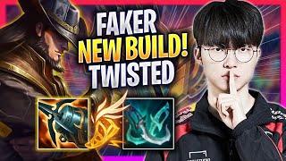 FAKER TRIES NEW TWISTED FATE BUILD! - T1 Faker Plays Twisted Fate MID vs Zac! | Season 2024