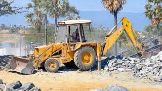 JCB 3D 1999 Old Model Cruser Stone Making Small Stone MSand Preparation | jcb video