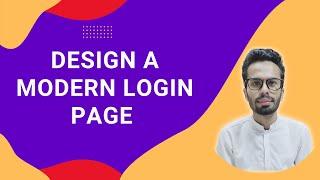 Design a Modern Login Page in  | Urdu | Hindi in 2022