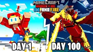 I Spent 100 Days in ICE & FIRE Minecraft... Here's What Happened!