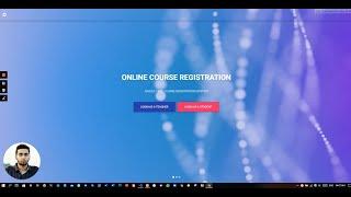 Online Course Registration System | Web Application | Demonstration Video | Tanvir Ahmed | DIU