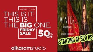 50% Off Sale Alkaram Studio 2020 Alkaram Blessed Friday sale Upto 50%off | Blessing Friday Sale 2020