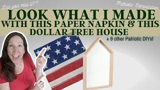 PAPER NAPKIN HACK IS BACK | PATRIOTIC DIY COMPILATION | 11 PATRIOTIC DIYS FOR 2024