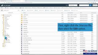 How to edit  htaccess file through cPanel File manager with USA Domains