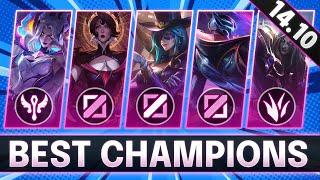 Best Champions In 14.10 for FREE LP - CHAMPS to MAIN for Every Role - LoL Guide Patch 14.10
