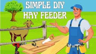 Nigerian Dwarf Goats 101 | How to make a simple fenceline hay feeder