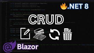 CRUD Operations in Blazor Web Apps (.NET 8) - Blazor Tutorial