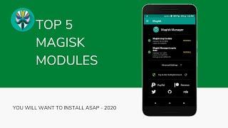 Top 5 Best Magisk Module 2020 | FOR ALL PHONE