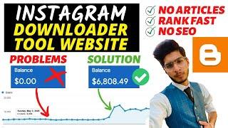 Create Instagram (Script) Video Downloader Tool On Blogger (6000$) | Tool Website Kaise Banaye 2021