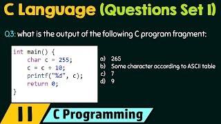 C Programming (Important Questions Set 1)