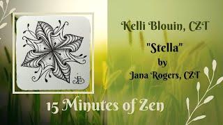 15 Minutes of Zen! Zentangle method of drawing! Stella!