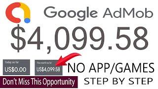 I MADE $4099 AdMob | 100% Proof | Google AdMob Tutorial