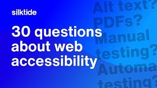 Silktide Accessibility Q&A with Socitm