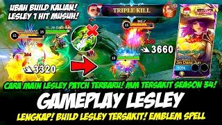 CARA MAIN LESLEY SEASON 34TIPS PRO LESLEY 1 HITBUILD LESLEY TERSAKIT 2024GAMEPLAY LESLEY TERBARU