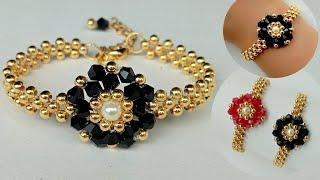 Easy bracelet making || How to make easy beaded bracelet || Easy beaded bracelet making tutorial