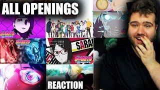 REACTING TO ALL BORUTO OPENINGS!! They Are All SO GOOD!