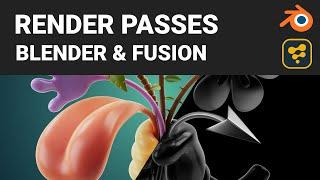 Blender & Fusion рендер пассы