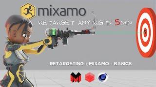 Easy Animation Retargeting in 5 Minutes: Cinema 4D 2024 & Mixamo Tutorial!