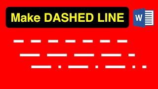 How to Make a Dashed Line in Word