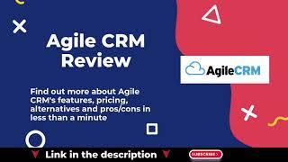 Agile CRM Review - Project management #Ciroapp