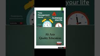 Time Management  |  @AliAzizQualityEducation