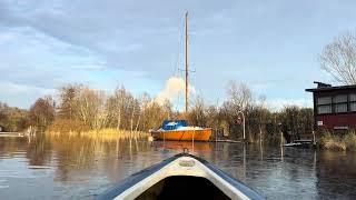 Kayaking on a Frozen Lake: Ice Cracking ASMR & Fishing Plastic Waste