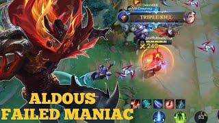 ALDOUS CARRY TEAM TRIPLE KILL MOMENT | BEST BUILD & EMBLEM ATTACK ALDOUS 2024 | ALDOUS FAILED MANIAC